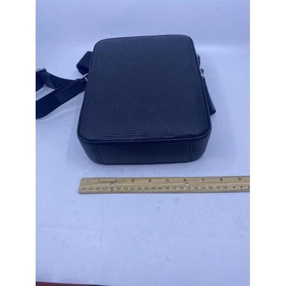 Michael Kors Cooper Logo Flight Black Camellia Matte Leather Cross Body … - Picture 4 of 6